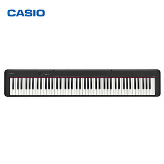 卡西欧（CASIO）电钢琴 CDP-S100BK 88键重锤立式 时尚轻薄便携款（ 支持干电池） 单琴头