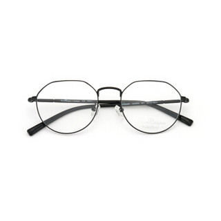 CHARMANT/夏蒙眼镜框 GA系列新款眼镜时尚复古近视眼镜黑色全框女款光学镜架 GA38040 BK1 50mm