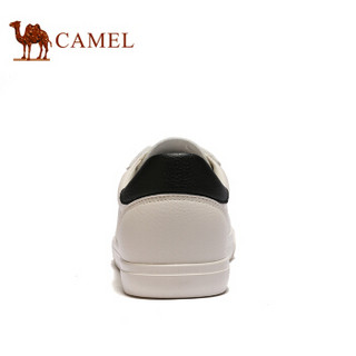 骆驼（CAMEL） 韩版潮流舒适透气休闲运动男鞋 A912228020 米/黑 40