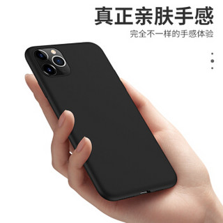 瓦力（VALEA）苹果11pro手机壳iPhone11 pro手机保护套 液态硅胶全包防摔壳超薄软壳 5.8英寸静谧黑