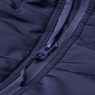 班尼路 Baleno 棉服男 男士冬季外套保暖夹克衫加厚棉衣纯色连帽棉服 B37 深紫蓝色 XL