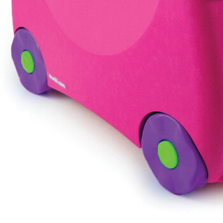 Trunki 儿童行李箱卡通图案可坐骑拉杆储物箱户外旅行箱18L-桃红色3岁以上