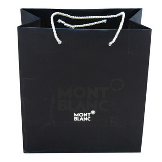 MONTBLANC 万宝龙 黑色 大LOGO 高端商务礼品袋 手提袋 S