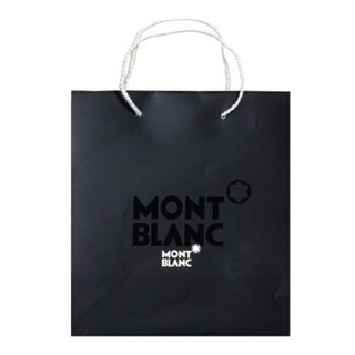 MONTBLANC 万宝龙 黑色 大LOGO 高端商务礼品袋 手提袋 S