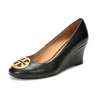 TORY BURCH 托里·伯奇 奢侈品 TB女鞋 黑色皮革高跟鞋 45899 006 6.5/36.5码