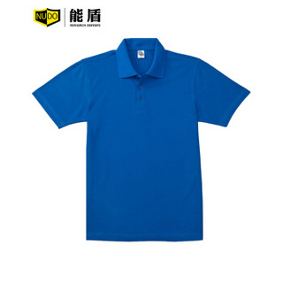 能盾班服公司员工文化衫广告衫短袖t恤上衣logo工作服polo衫翻领按需制作102TBD-A-1浅粉上衣L