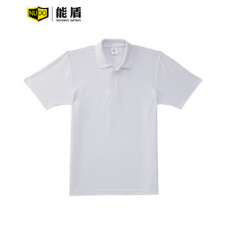 能盾班服公司员工文化衫广告衫短袖t恤上衣logo工作服polo衫翻领按需制作102TBD-A-1浅粉上衣L