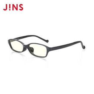 日本睛姿（JINS）平光镜儿童轻量方框25%防蓝光防辐射眼镜 时尚男女学生手机ipad电脑护目镜FPC19A108 94黑色