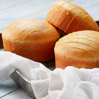达利园 美焙辰 天然酵母面包 饼干蛋糕 零食休闲食品 早餐面包 香橙味 1500g