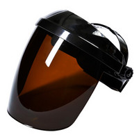 班工（bangong）头戴式电焊面罩面部防护防飞溅焊接防护面罩焊工焊接面屏 YB-1007-3 黑顶茶色屏