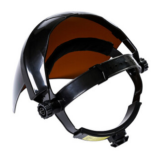 班工（bangong）头戴式电焊面罩面部防护防飞溅焊接防护面罩焊工焊接面屏 YB-1007-3 黑顶茶色屏