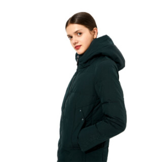 【yalu/雅鹿女士羽绒服】雅鹿(yaloo)中长款羽绒服女 zd-9900 绿色