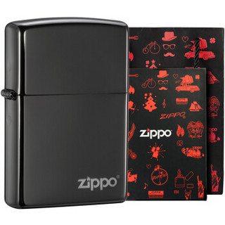 ZIPPO 之宝 打火机 礼盒套装 黑冰150ZL套装 打火机 防风火机