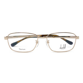dunhill登喜路眼镜商务时尚全框眼镜架配镜近视男款光学镜架VDH204J 0300金色57mm