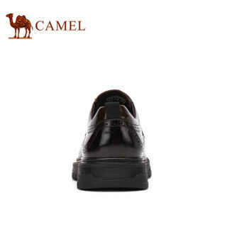 骆驼（CAMEL） 英伦百搭布洛克雕花正装皮鞋男 A932057030 酒红 43