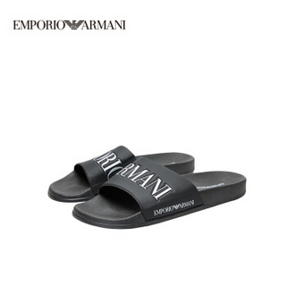 EMPORIO ARMANI 阿玛尼奢侈品19秋冬新款男士拖鞋 X4P094-XL792-19F BLACK-A120 8