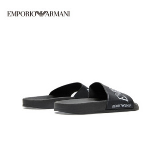 EMPORIO ARMANI 阿玛尼奢侈品19秋冬新款男士拖鞋 X4P094-XL792-19F BLACK-A120 8