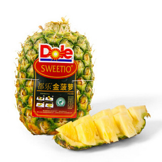 都乐Dole 菲律宾进口无冠金菠萝 优选大果 1个装 单果重约1.5kg  新鲜水果