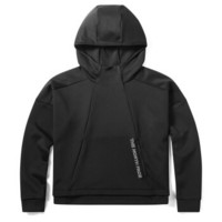 北面卫衣 TheNorthFace 19秋冬运动帽衫套头上衣短款卫衣舒适透气外套 黑色/JK3 XL