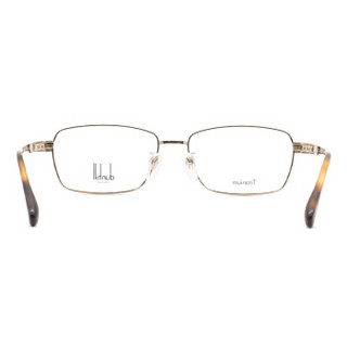 dunhill登喜路眼镜商务时尚全框眼镜架配镜近视男款光学镜架VDH200J 0A39金色56mm
