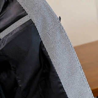 卡帝乐鳄鱼（CARTELO）毛呢大衣 男士韩版中长款呢子风衣外套210-F002灰色XL