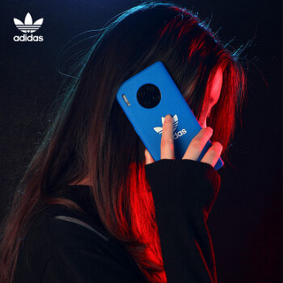 adidas（阿迪达斯）华为新品Mate 30手机壳 防滑防摔 可无线充电 经典时尚三叶草-梦想蓝