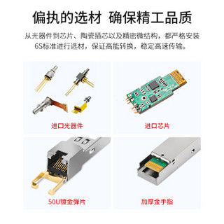 博扬（BOYANG）SFP+光模块光转电接口万兆模块(30m,RJ45)兼容锐捷SFP+10GT