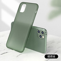 VALK 苹果11Pro Max手机壳 iPhone11Pro Max 6.5英寸液态乳胶手机保护套 墨绿色
