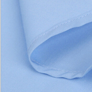 鳄鱼恤（CROCODILE）短袖衬衫 男士2019夏新品纯色商务休闲正装职业大码衬衣 F2002-D80 蓝色 XL