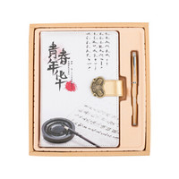 信发（TRNFA）教师节礼物 送老师的纪念品 实用礼品笔记本精美包装 记事本+金属笔两件套可定制LOGO 青春年华