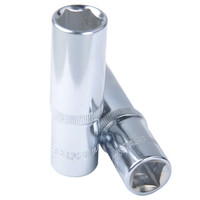 钢盾 SHEFFIELD S011719 12.5MM系列公制6角长套筒 机修汽修工具 12.5mm系列公制6角加长套筒19mm