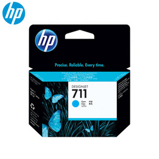 惠普（HP） 惠普原装 HP711墨盒 HP T120 T520绘图仪原装墨盒 HP711 CZ134A青色墨盒