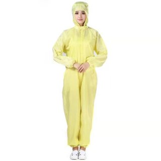 久臻 91013 防尘防静电服净化服洁净服 食品车间洁净连体服 防静电连体防护服 无尘服 藏青色 XXXL185