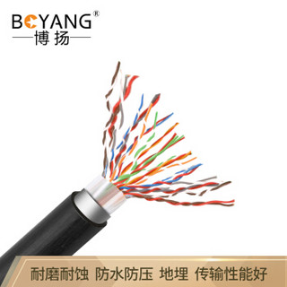 BOYANG 博扬 BY-Cat5-SW20X-100M室外大对数线缆 电话电缆语音通信线缆 20对大对数缆20