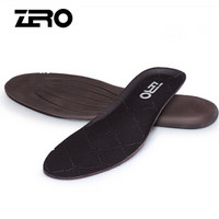 零度（ZERO）男式头层牛皮透气搭配鞋垫 D8690 咖啡 38码