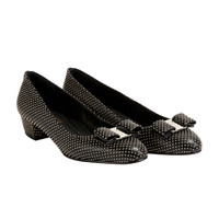 Salvatore Ferragamo 菲拉格慕 VARA 女士黑色羊皮革高跟鞋 0705473_1D _ 75