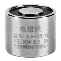 伊莱科（ELECALL） 直流电磁铁吸盘 微型小型圆形强力电吸盘磁铁吸力8Kg ELE-P25/20 DC24V