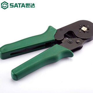 世达 SATA 工具排线压线钳欧式端子压接钳端子钳冷压钳接线钳子7寸 91118