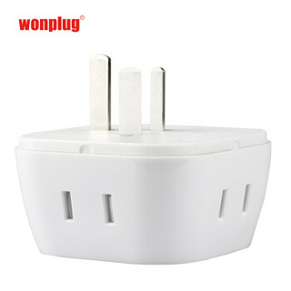 万浦（wonplug）新国标安全插座一转四多功能插头电源转换器