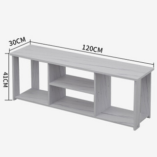 朗程 电视柜 现代简约小户型简易电视机柜 白色大理石纹