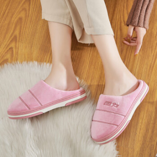 回力warrior简约室内居家包头保暖毛绒拖鞋情侣加厚防滑棉拖鞋wst2503