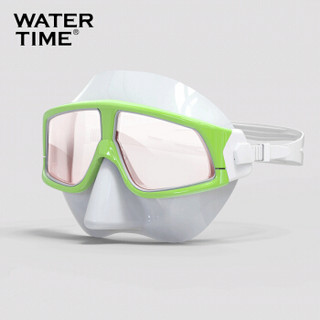 WATERTIME 蛙咚 潜水镜浮潜三宝套装全干式呼吸管器近视成人眼镜潜水面罩游泳装备 激情柠