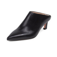 STUART WEITZMAN 斯图尔特·韦茨曼 SW 女士黑色羊皮穆勒鞋 MIRA BLACK DRESS NAPPA 39