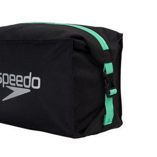 SPEEDO 速比涛 男女通用迷你运动泳包 5升 泳镜泳帽泳衣收纳袋 健身包防水包包黑色/绿色809191D712 均码