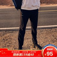 PELLIOT 伯希和 户外抓绒裤男女 秋冬保暖休闲裤日常家居打底裤新曜石黑男 11931113XL