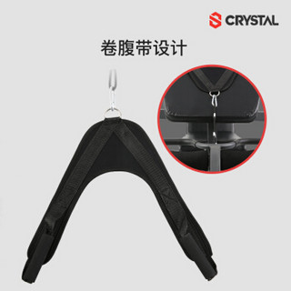 水晶 CRYSTAL SJ7850-3 卧推架深蹲架杠铃套装家用举重床哑铃架+80kg配重+1.8m电镀杆