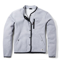 北面休闲服 TheNorthFace 棒球服外套女夹克户外19秋冬时尚新品针织外套 NF0A3VU5 X8A/灰色 L