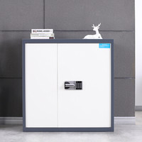 中伟保密柜文件柜档案柜保险柜双保险密码柜国宝锁蓝白下节带抽加厚款