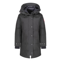 Canada Goose 加拿大鹅 女士深灰色聚酯纤维连帽中长款羽绒服 3802LNF 66 M码