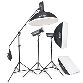 神牛（Godox） DP600II二代三灯套装600w 人像家具静物闪光灯补光灯摄影棚器材 三灯套装